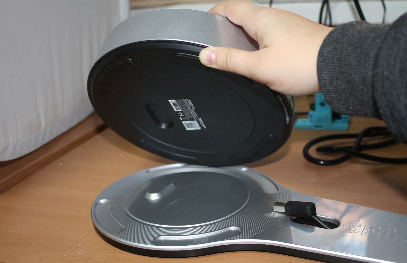 Установка поворотного стола 3D сканера