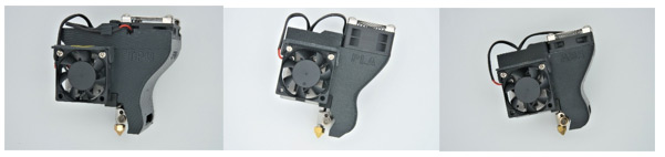 Три сменных экструдера