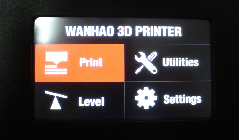 Сенсорный дисплей для управления принтером