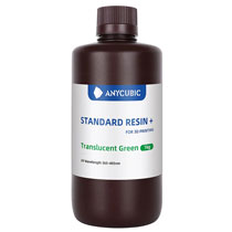 Фотополимерная смола Anycubic Standard Resin+, прозрачная зеленая (1 кг)