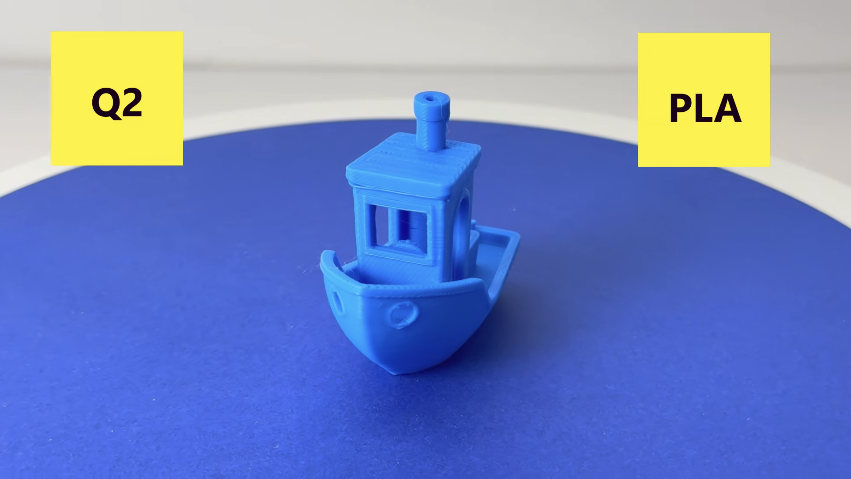 qidi q2 pla printed benchy qidi q2